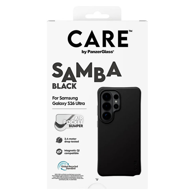 Puzdro Samba s QI pre Samsung Galaxy S26 Ultra, Čierna, PanzerGlass