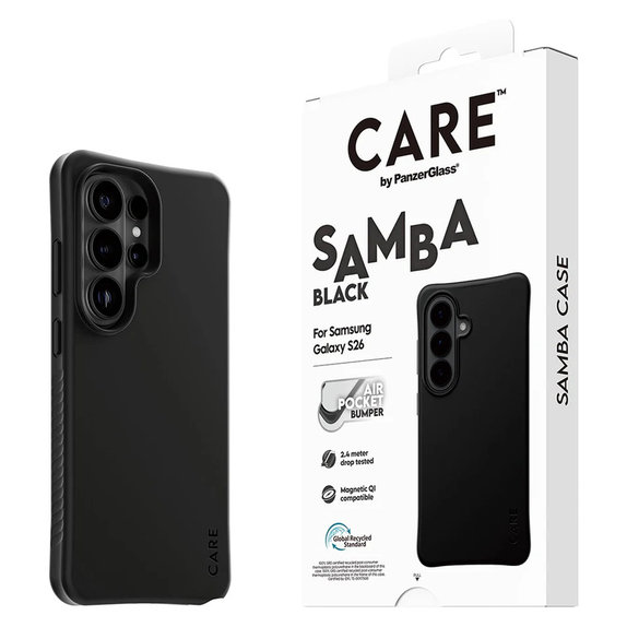 Puzdro Samba s QI pre Samsung Galaxy S26 Ultra, Čierna, PanzerGlass