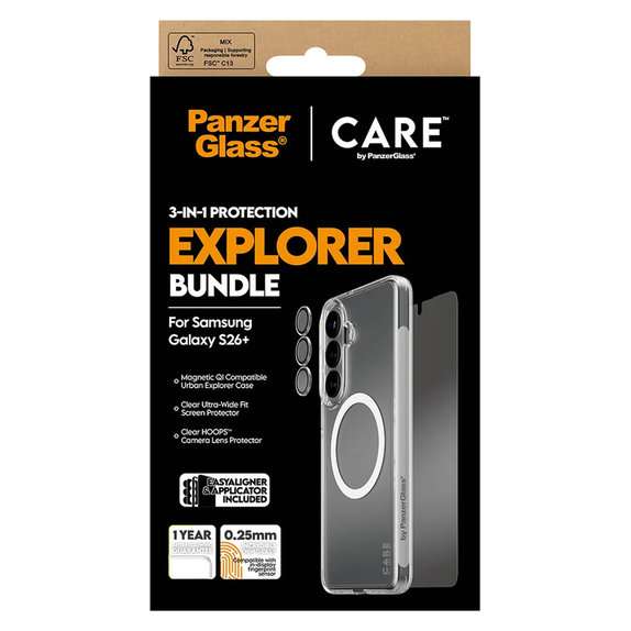 Bundle Explorer 3v1 pre Samsung Galaxy S26+, PanzerGlass