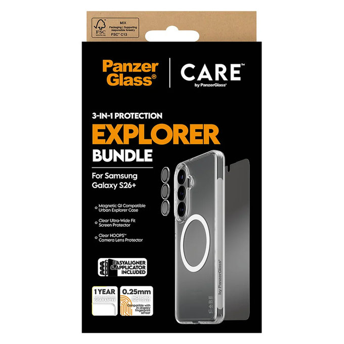 Bundle Explorer 3v1 pre Samsung Galaxy S26+, PanzerGlass
