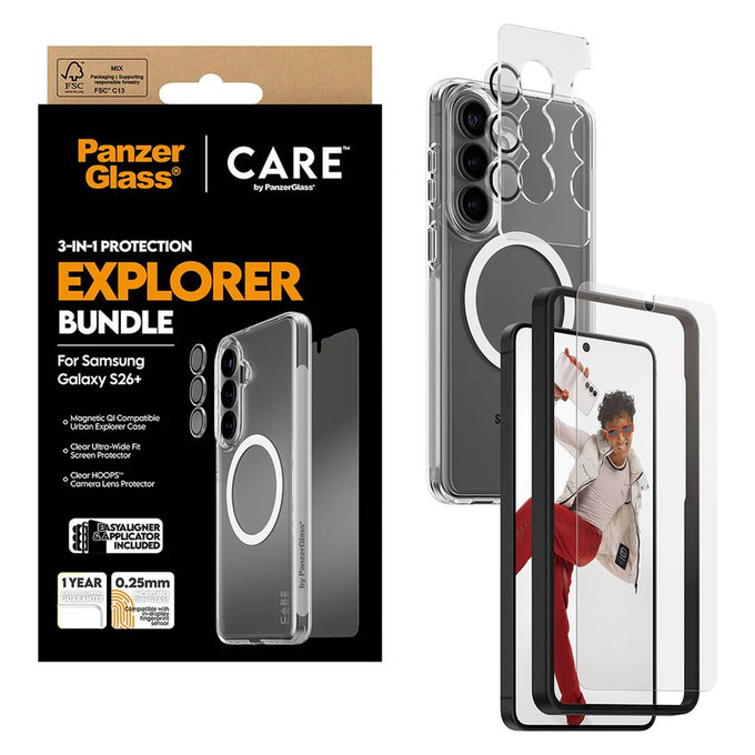 Bundle Explorer 3v1 pre Samsung Galaxy S26+, PanzerGlass