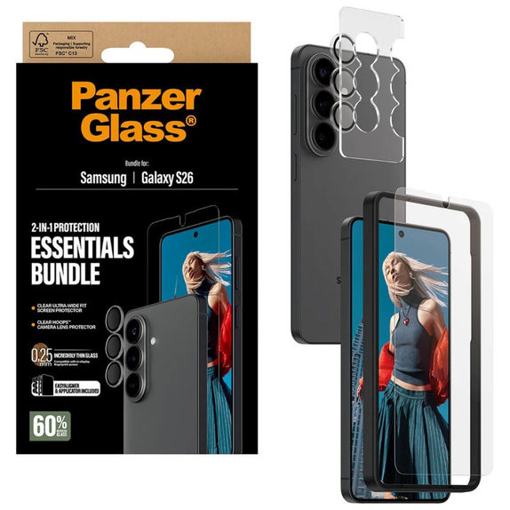 Bundle Essentials 2v1 pre Samsung S26, PanzerGlass