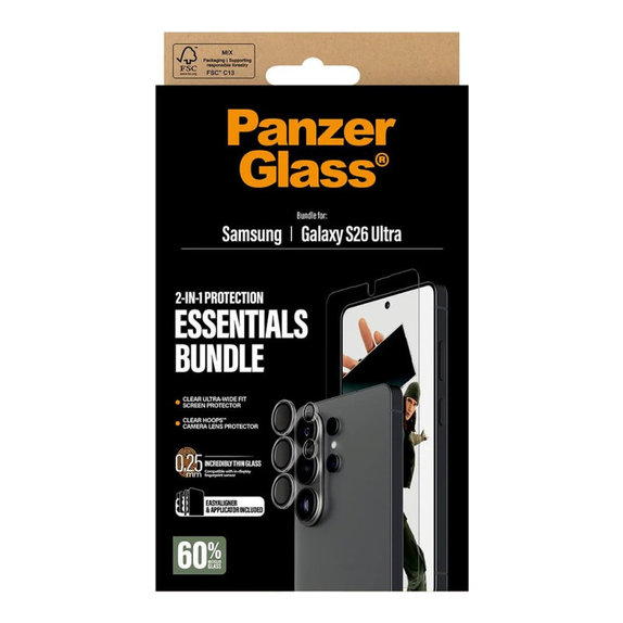 Bundle Essentials 2v1 pre Samsung S26 Ultra, PanzerGlass