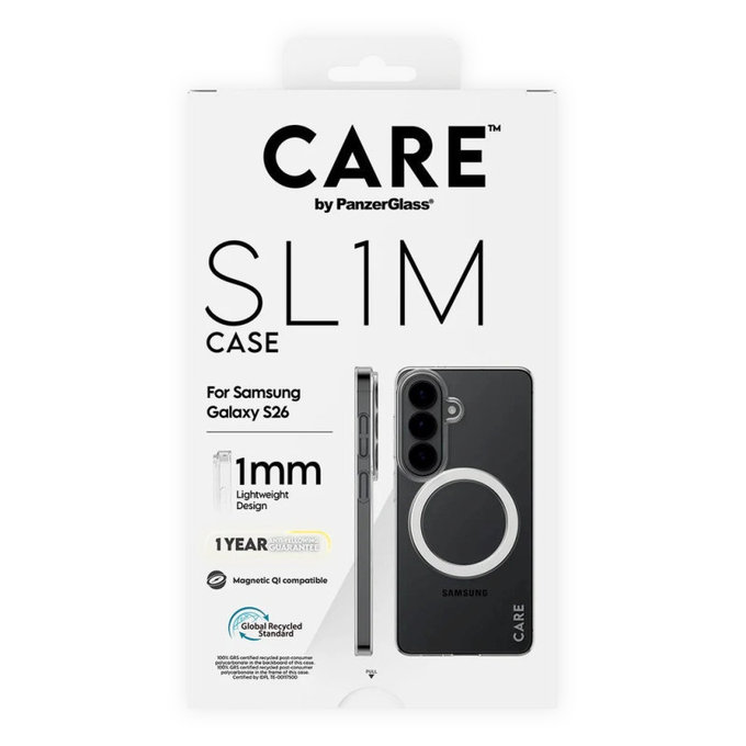 Puzdro SL1M pre Samsung S26, Transparentná, CARE