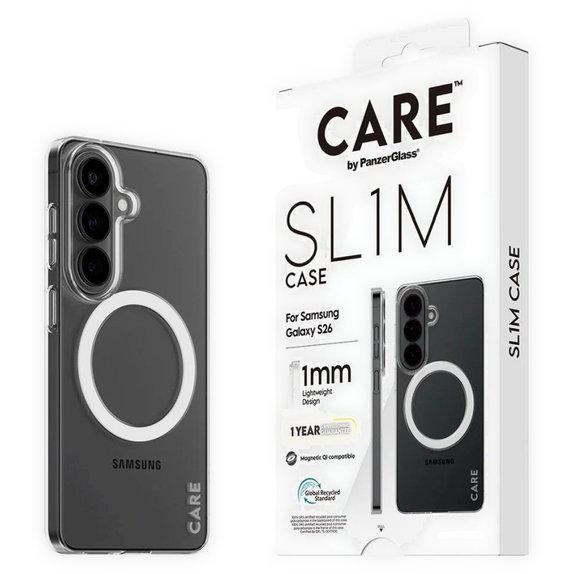 Puzdro SL1M pre Samsung S26, Transparentná, CARE