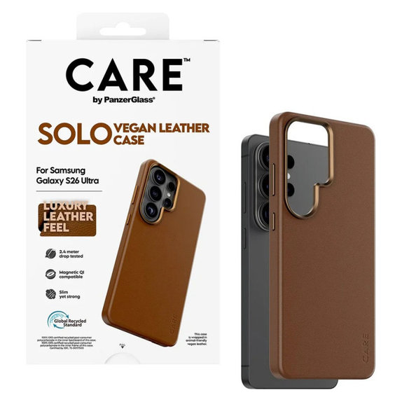 Puzdro Solo pre Samsung S26 Ultra, Hnedá, CARE