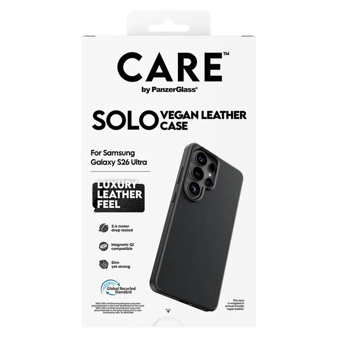 Puzdro Solo pre Samsung Galaxy S26 Ultra, Čierna, PanzerGlass