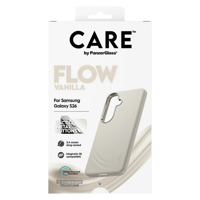Puzdro FLOW s QI pre Samsung Galaxy S26, Vanilla, PanzerGlass