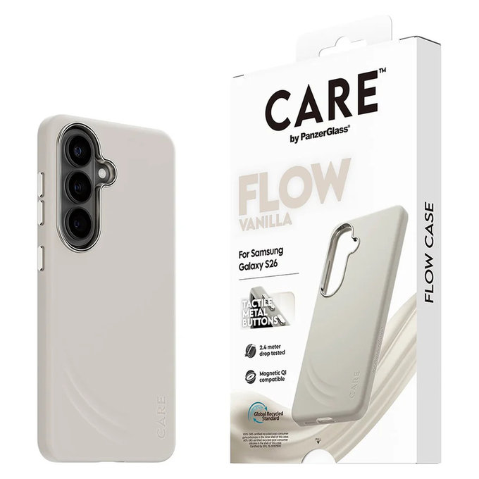 Puzdro FLOW s QI pre Samsung Galaxy S26, Vanilla, PanzerGlass