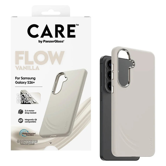 Puzdro FLOW s QI pre Samsung Galaxy S26+, Vanilla, PanzerGlass