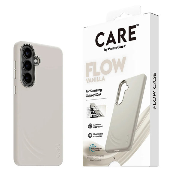Puzdro FLOW s QI pre Samsung Galaxy S26+, Vanilla, PanzerGlass