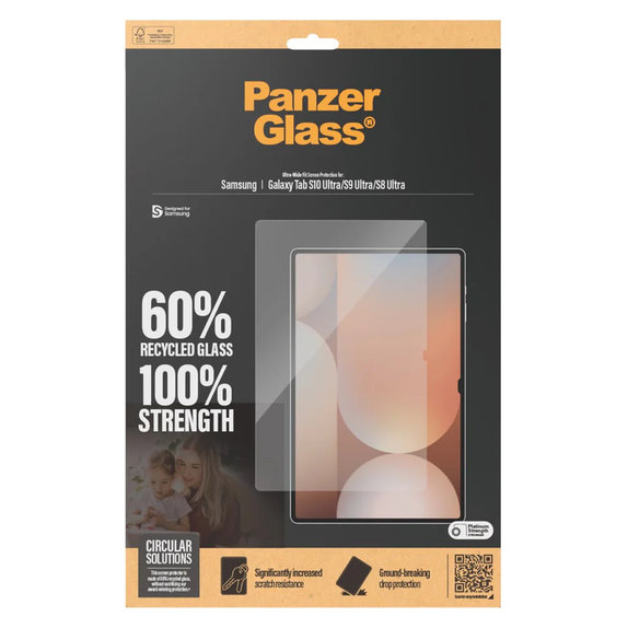 Tvrdené sklo UWF pre Samsung Galaxy Tab S8 Ultra/S9 Ultra/S10 Ultra, Číra, PanzerGlass