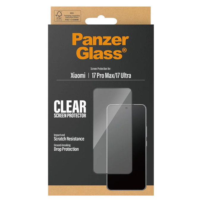 Tvrdené sklo UWF pre Xiaomi 17 Ultra, Čierna, PanzerGlass