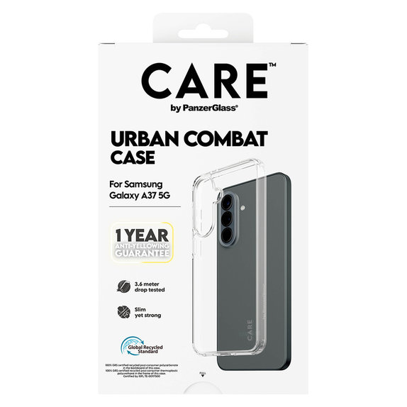 Puzdro Urban Combat pre Samsung Galaxy A37, Transparentná, PanzerGlass