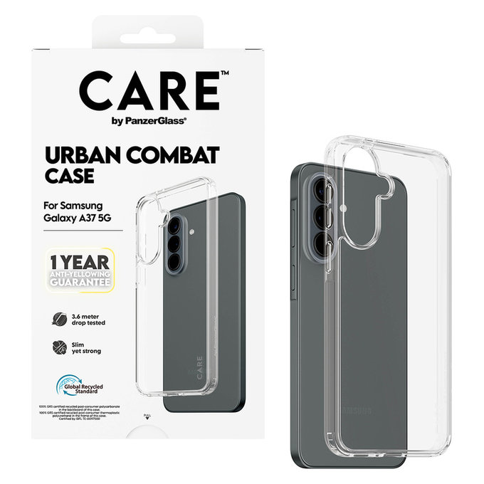 Puzdro Urban Combat pre Samsung Galaxy A37, Transparentná, PanzerGlass