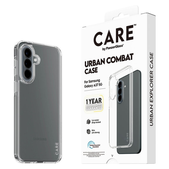 Puzdro Urban Combat pre Samsung Galaxy A37, Transparentná, PanzerGlass