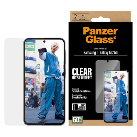 PanzerGlass - Tvrdené sklo UWF s aplikátorom pre Samsung Galaxy A57, číra