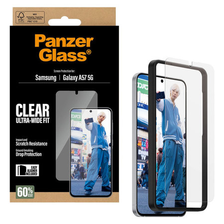 PanzerGlass - Tvrdené sklo UWF s aplikátorom pre Samsung Galaxy A57, číra