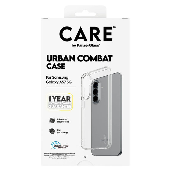 Puzdro Urban Combat pre Samsung Galaxy A57, Transparentná, PanzerGlass