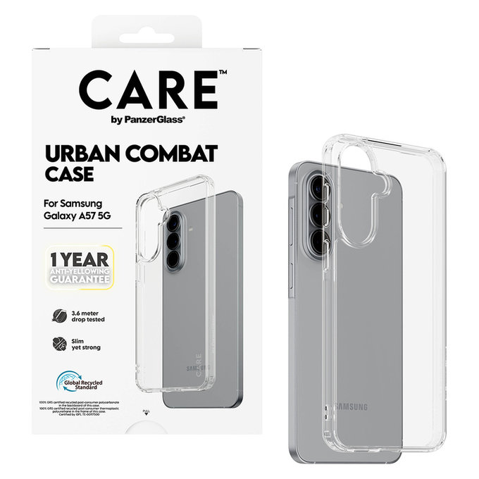 Puzdro Urban Combat pre Samsung Galaxy A57, Transparentná, PanzerGlass