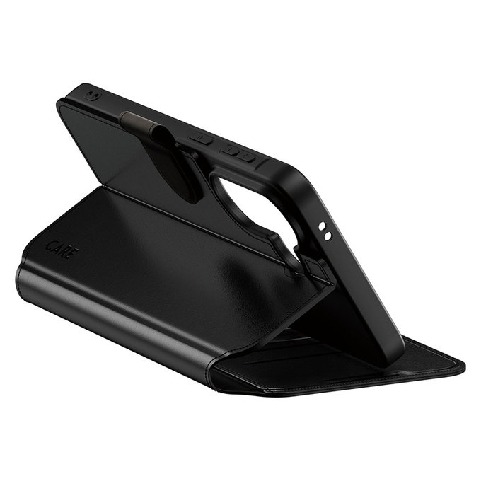 Puzdro Wallet Kickstand pre Samsung Galaxy A57, Čierna, PanzerGlass