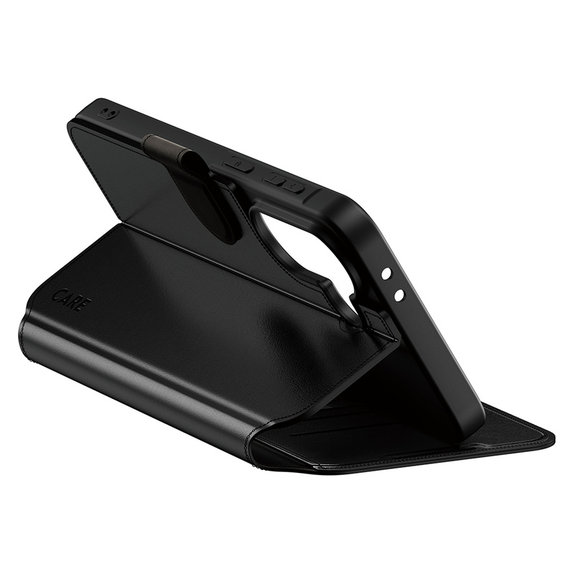 Puzdro Wallet Kickstand pre Samsung Galaxy A37, Čierna, PanzerGlass