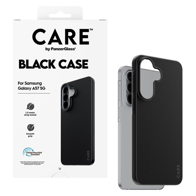 Puzdro TPU pre Samsung Galaxy A57, Čierna, PanzerGlass
