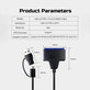USB 3.0 / USB-C na SATA adaptér pre 2,5" a 3,5" HDD/SSD, s napájacím zdrojom