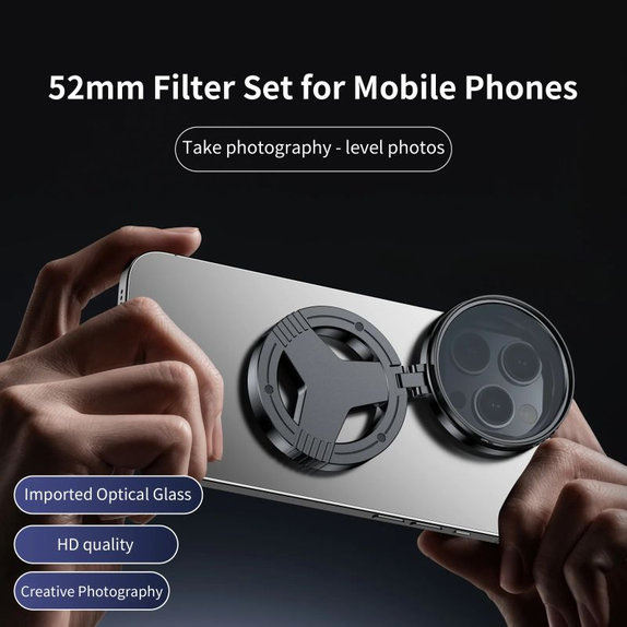 CPL polarizačný filter 52mm s magnetickým držiakom na smartfón
