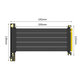 PCIe 4.0 x16 riser kábel pre grafickú kartu, 20cm, čierny
