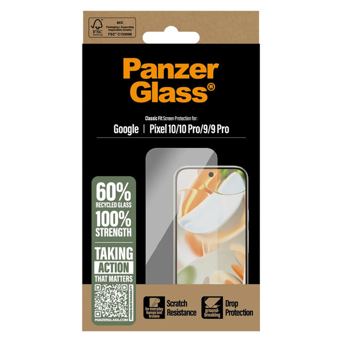 Tvrdené sklo pre Google Pixel 10/10 Pro/9/9 Pro, Číra, PanzerGlass