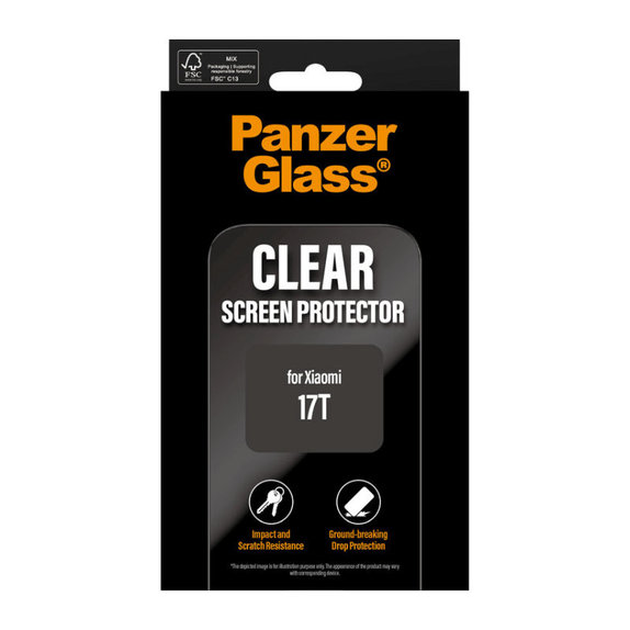 Tvrdené sklo UWF pre Xiaomi 17T, čierna, PanzerGlass