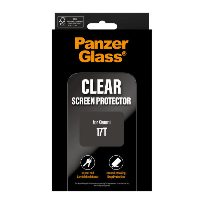 Tvrdené sklo UWF pre Xiaomi 17T, čierna, PanzerGlass