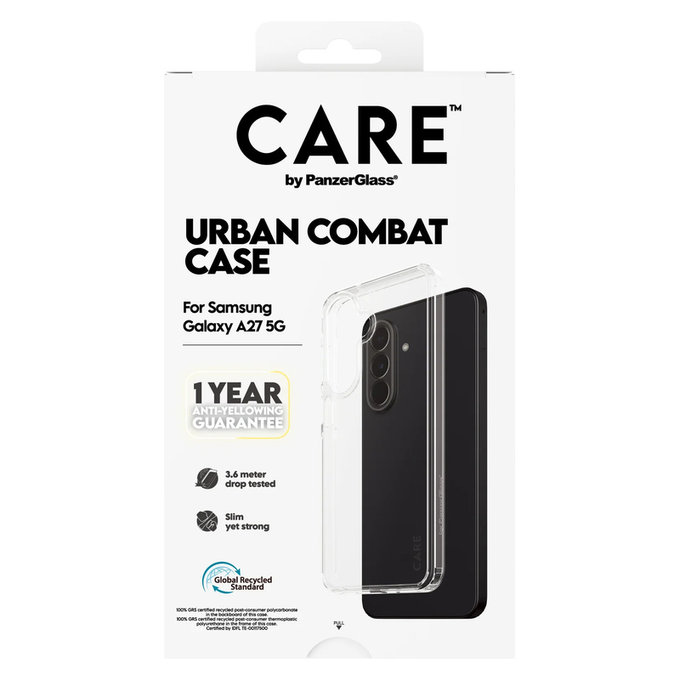 Puzdro Urban Combat pre Samsung Galaxy A27, Transparentná, PanzerGlass