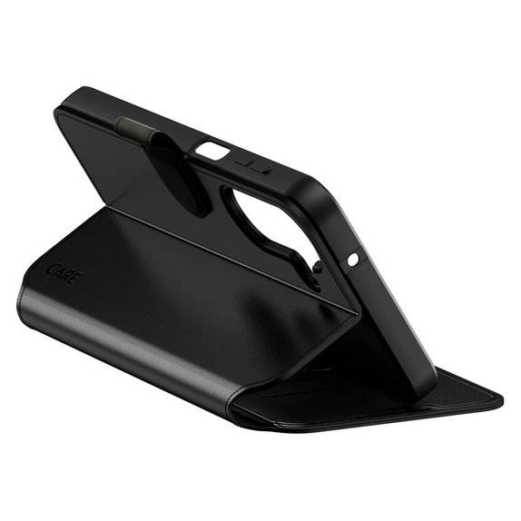 Puzdro Wallet Kickstand pre Samsung Galaxy A27, Čierna, PanzerGlass