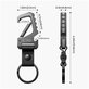 Kľúčenka Slidelock Carabiner Keychain, Gunmetal, Tech-Protect