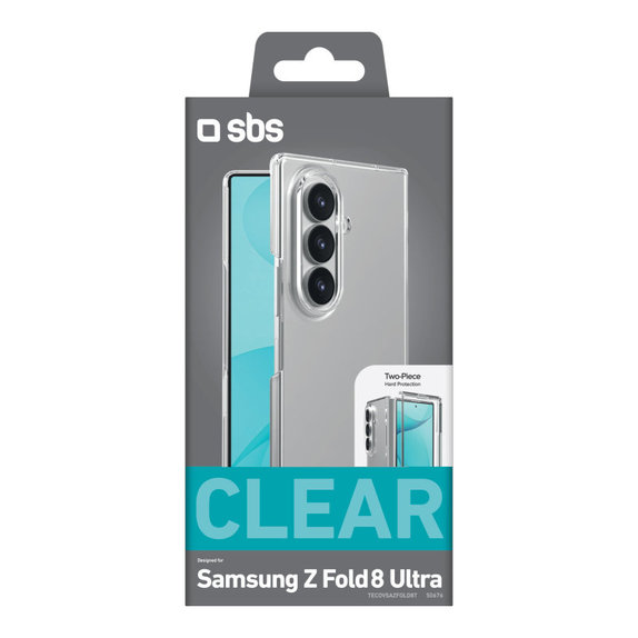 Puzdro Crystal pre Samsung Galaxy Z Fold8 Ultra, Transparentná, SBS