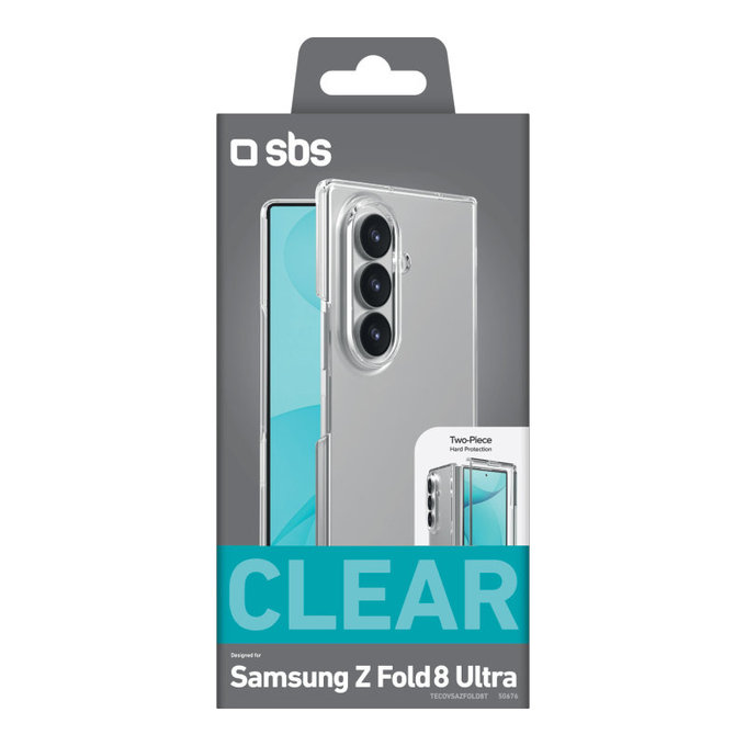 Puzdro Crystal pre Samsung Galaxy Z Fold8 Ultra, Transparentná, SBS