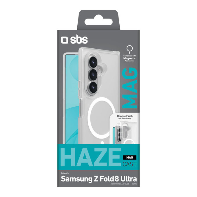 Puzdro Haze Mag pre Samsung Galaxy Z Fold8 Ultra, Transparentná, SBS