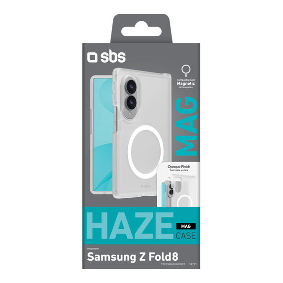 Puzdro Haze Mag pre Samsung Galaxy Z Fold8, Transparentná, SBS