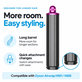 Dlhý kulmovací nadstavec pre Dyson Airwrap HS01, HS05, 40 mm, Nickel / Fuchsia