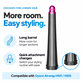 Dlhý kulmovací nadstavec pre Dyson Airwrap HS01, HS05, 20 mm, Nickel / Fuchsia