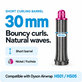 Krátky kulmovací nadstavec pre Dyson Airwrap HS01, HS05, 30 mm, Nickel / Fuchsia