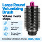 Veľká okrúhla kefa na objem pre Dyson Airwrap HS01, HS05, Iron / Fuchsia