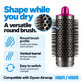 Stredná okrúhla kefa na objem pre Dyson Airwrap HS01, HS05, Iron / Fuchsia