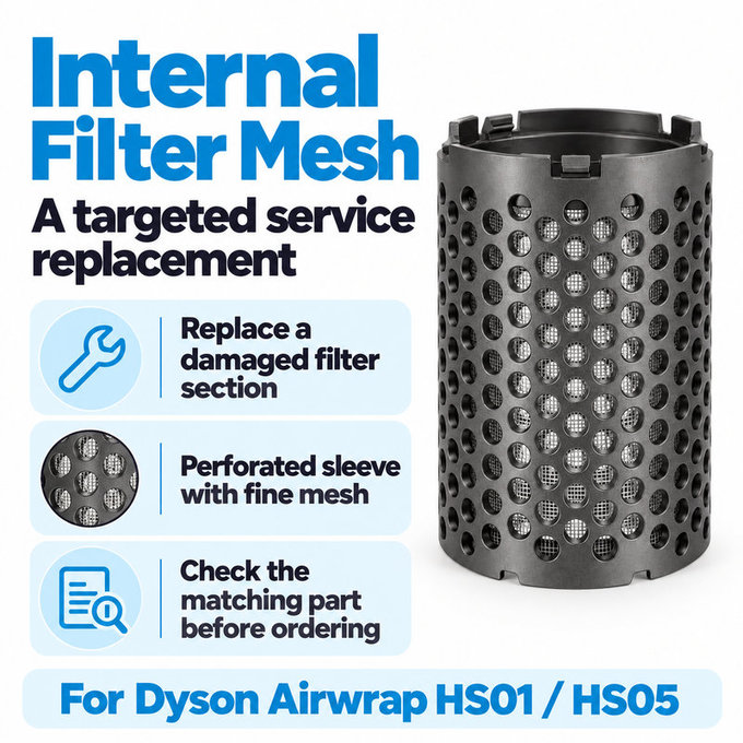Vnútorná mriežka filtra pre Dyson Airwrap HS01, HS05