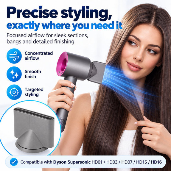 Stylingový koncentrátor pre Dyson Supersonic HD01, HD03, HD07, HD15, HD16