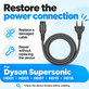 Napájací kábel pre Dyson Supersonic HD01, HD03, HD07, HD15, HD16