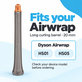 Dlhý kulmovací nadstavec pre Dyson Airwrap HS01, HS05, 20 mm, Nickel / Copper