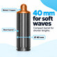 Krátky kulmovací nadstavec pre Dyson Airwrap HS01, HS05, 40 mm, Nickel / Copper